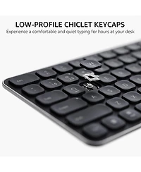 Lofree Wireless Silent-Click Adjustable Dpi Keyboard and Mouse Combo for Pc/Mac/Linux