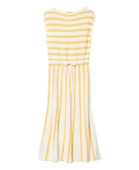Mint Velvet Women's Striped A-Line Midi Dress