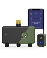Tessan Brass 3-Zone WiFi Water Timer with App and Voice Control, 18 Irrigation Programs, Rain Delay and Mist Mode