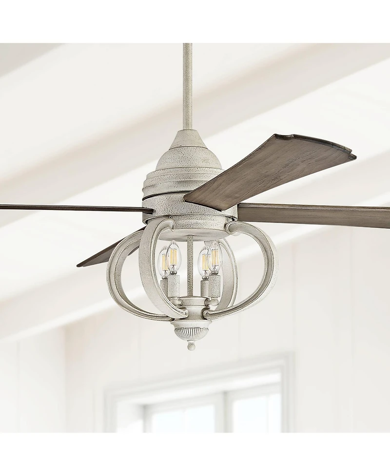 60" Craftmade Augusta Led Ceiling Fan in Cottage White with Remote