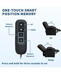 Power Recliner Chair 360 degree Swivel 26 Inch Seat for Adults, Adjustable Reclining Chair with Dual Cup Holders Side Pocket for Living Room, Bedroom
