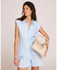 Mint Velvet Women's Linen Sleeveless Shirt