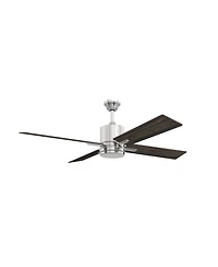 52" Craftmade Teana Brushed Polished Nickel Led Fan with Wall Control