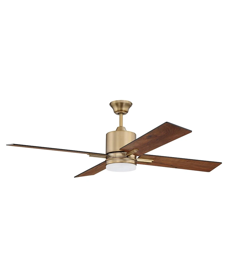 52" Craftmade Teana Satin Brass Led Indoor Ceiling Fan Wall Control