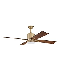 52" Craftmade Teana Satin Brass Led Indoor Ceiling Fan Wall Control