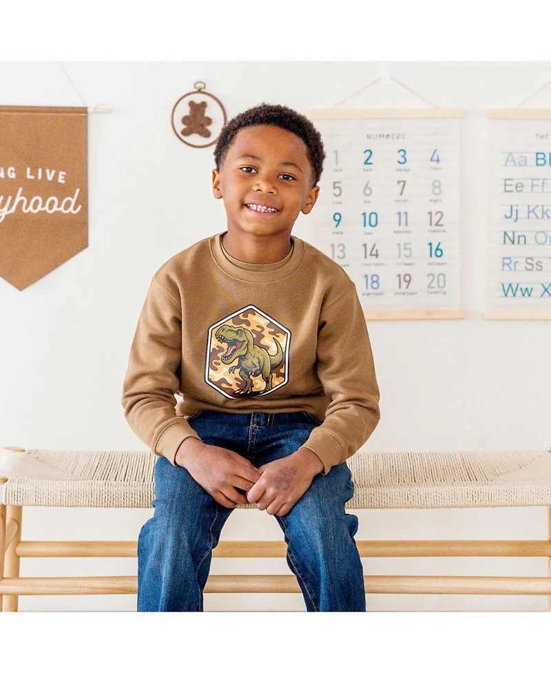 Sweet Wink Toddler Boys (2T - 4T) Camo Rawr Sweatshirt