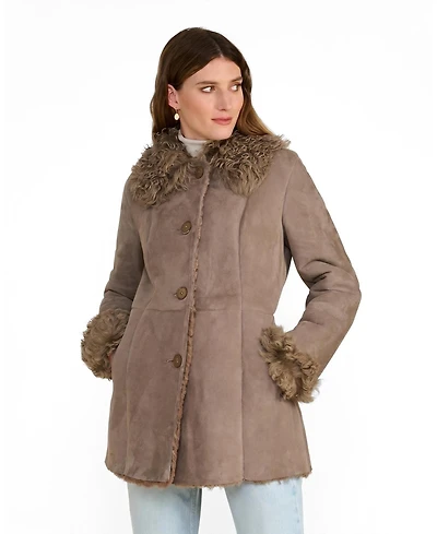 Furniq Uk Women's Aubrey Shearling Coat