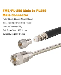 Lofree RG8X Double-Shielded Flexible Coaxial Cable 10 ft.