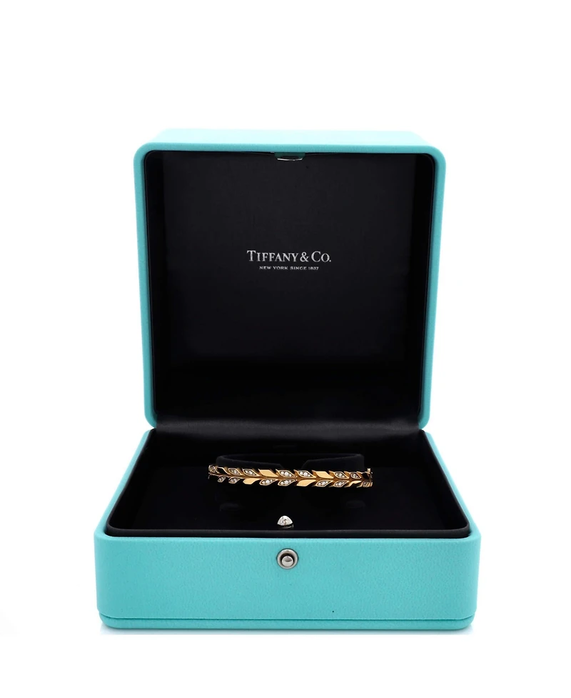 Pre-Owned Tiffany & Co Victoria Vine Hinged Bangle Bracelet
