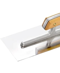 Xdovet Flat Drywall Trowel Stainless Steel Plastering Set Wood Handle