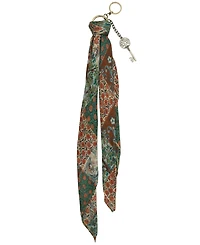 Patricia Nash Square Scarf with Key Hang Off Nordic Patchwork Bag Charm