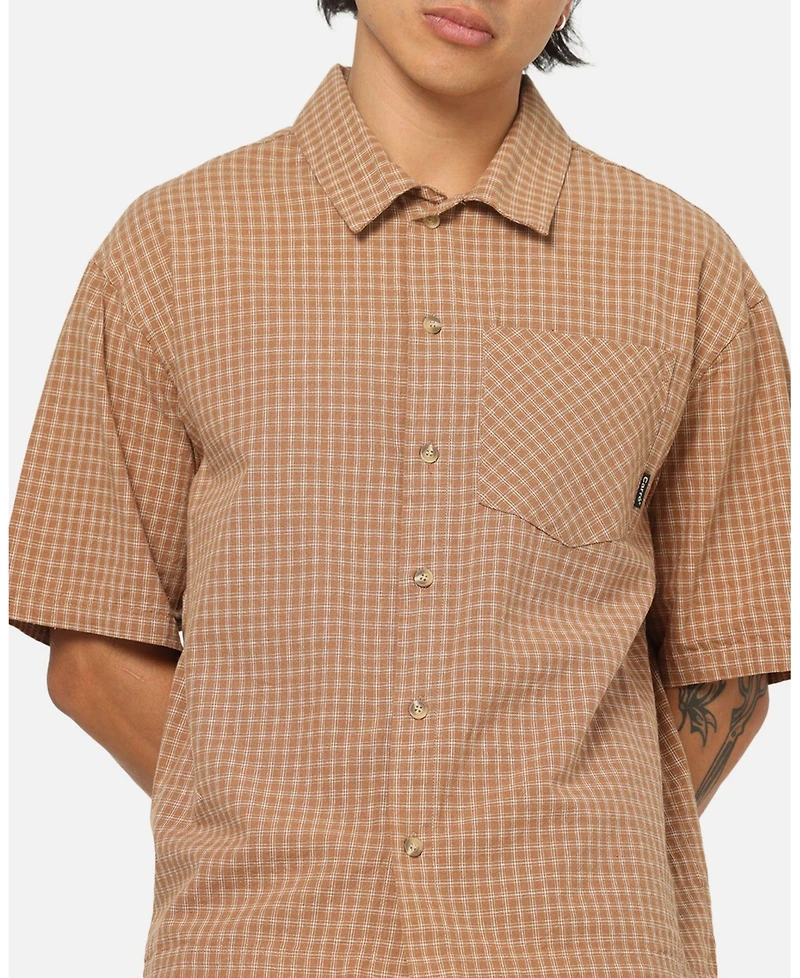 Carre Men's Grid Button Up Shirt