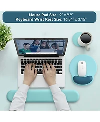 Lofree 3-in-1 Ergonomic Mouse Pad Wrist Rest Set Compatible with Standard Desktop Setups