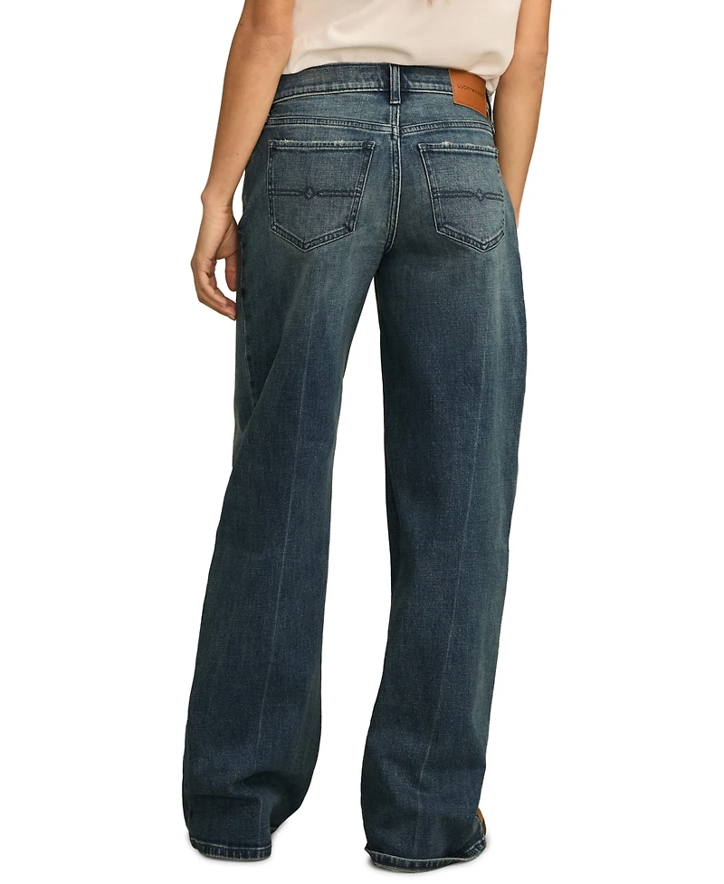 Lucky Brand Women's Sweet Mid Rise Wide-Leg Jeans