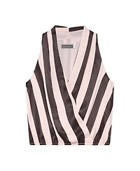 Mint Velvet Women's Striped Halter Wrap Top