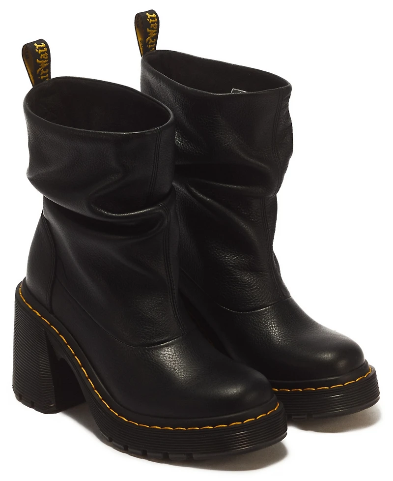 Dr. Martens Women's Kasey Lo Virginia Leather Pull-On Booties