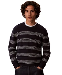 Calvin Klein Men's Space Stripe Crewneck Sweater