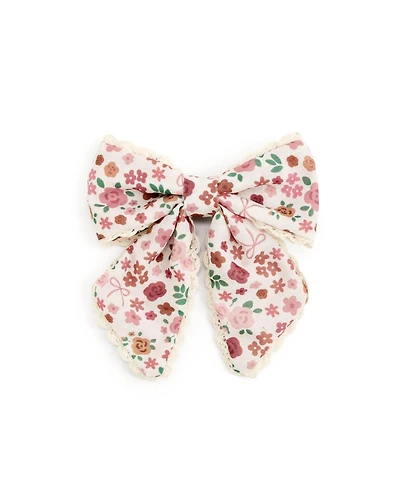 Sweet Wink Little and Big Girl's Berry Floral Bow Clip