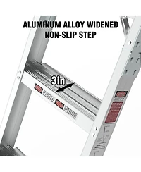 Streamdale Furniture Aluminum Attic Ladder and Insulated Cover Combo, 22.5x54" Opening