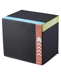 Vevor 20/18/16 Inch 3 in 1 Plyometric Jump Box Fitness Exercise Plyo Box Cotton