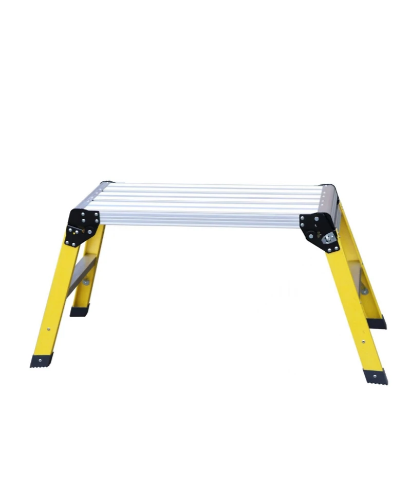 Streamdale Furniture Aluminum Step Ladder Heavy Duty Foldable Aluminum Platform 330 Lbs Capacity