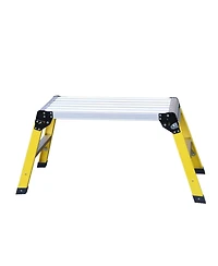 Streamdale Furniture Aluminum Step Ladder Heavy Duty Foldable Aluminum Platform 330 Lbs Capacity