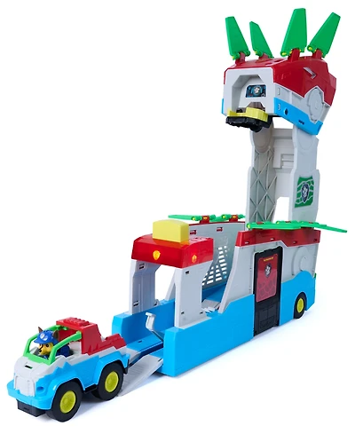 Paw Patrol Chase Dino Movie 2-in-1 Transforming Playset with Vehicles, Ages 3+