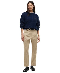 Tommy Hilfiger Women's American Icons Chino High-Rise Straight Pants