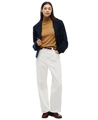 Tommy Hilfiger Women's American Icons Sleeveless Turtleneck Cotton/Cashmere-Blend Vest