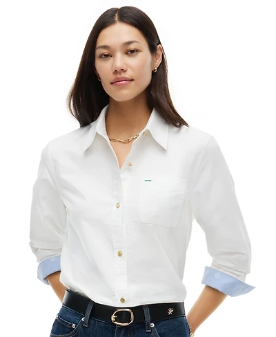 Tommy Hilfiger Women's Long Sleeve American Icons Oxford Shirt