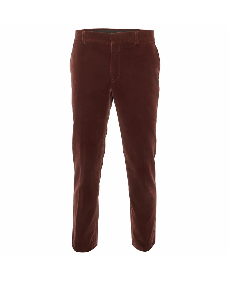 Pre-Owned Hermes Men's Burgundy Straight Fit Pants
