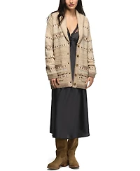 Lucky Brand Women's Shawl-Collar Fair Isle Cardigan