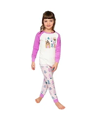 Deux par Toddler Girls 2T -5T Cotton Two Piece Pajama Set Tree Print