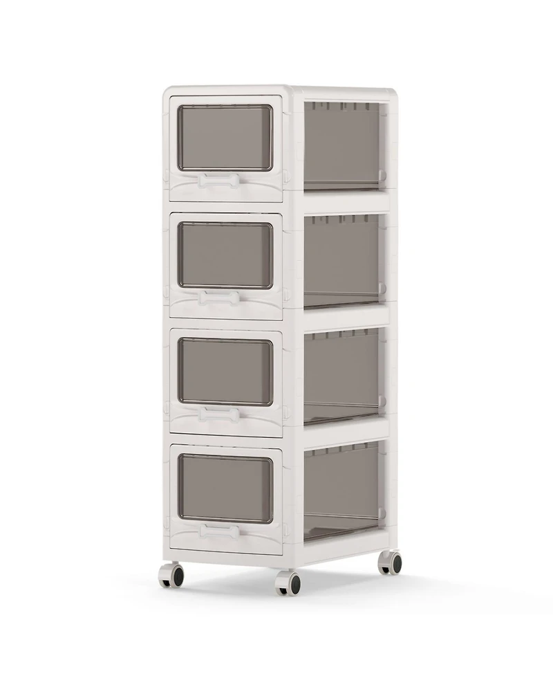Mecale Rolling Storage Organizer Cart with Locking Wheels