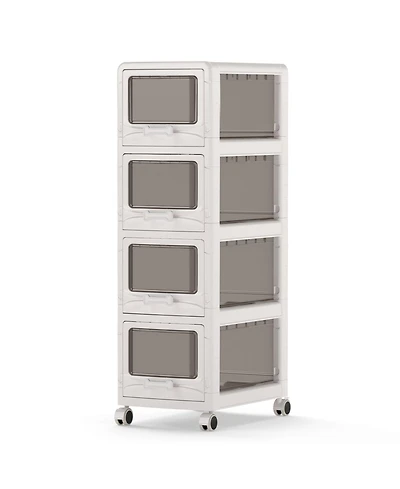 Mecale Rolling Storage Organizer Cart with Locking Wheels