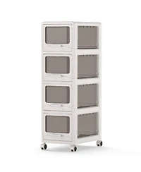 Mecale Rolling Storage Organizer Cart with Locking Wheels