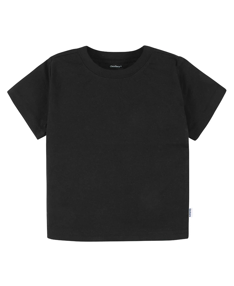 Gerber Toddler Boys' 2T- 5T 5-Pack Short Sleeve T-Shirts