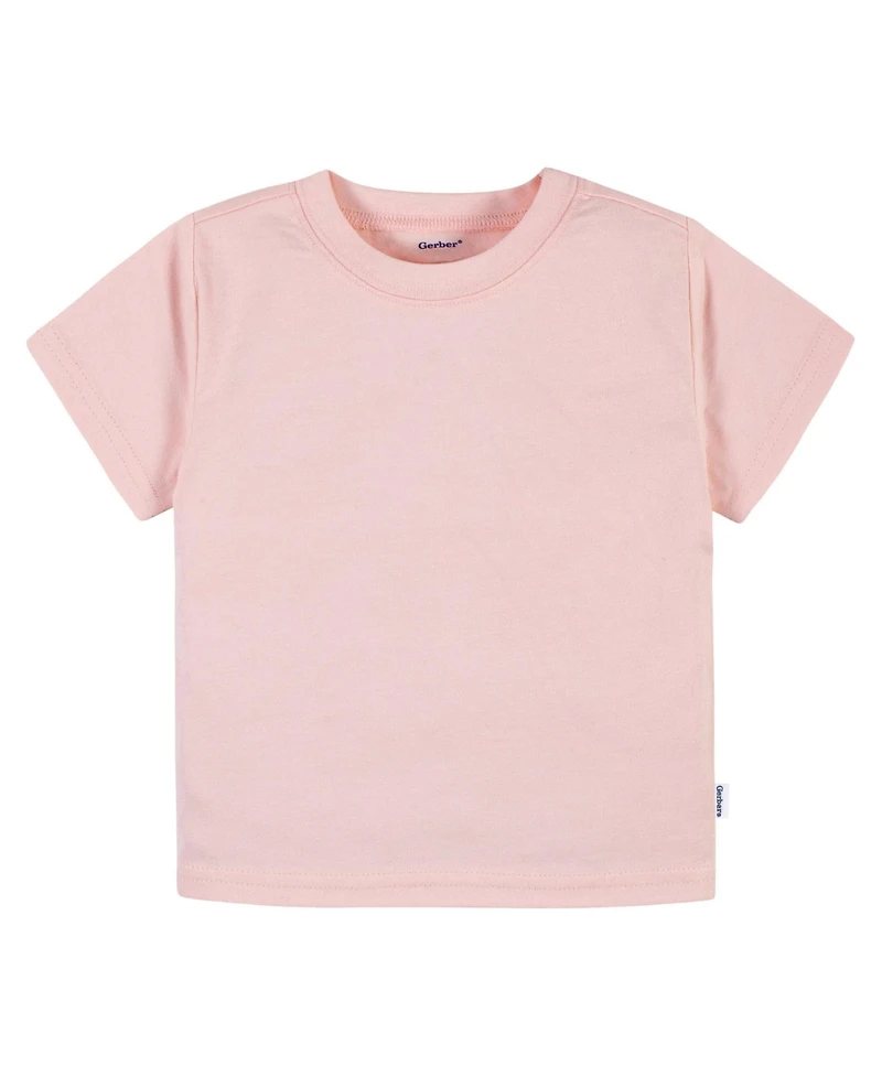 Gerber Toddler Boys' 2T- 5T 5-Pack Short Sleeve T-Shirts
