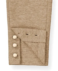 Hope & Henry Little and Big Girls' 6-12 Button Cuff Ponte Pant