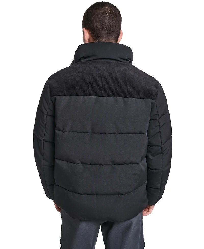 Levi's Men's Mixed-Media Puffer Jacket