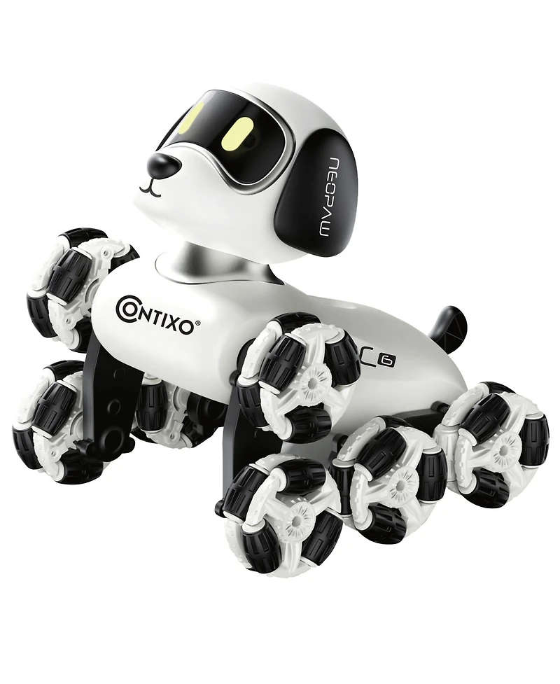 Contixo Rc6 NeoPaw 8-Wheel Led RC Robot Dog with Sounds
