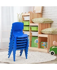 Gouun Set of 6 Kids Stackable Plastic Classroom Chairs