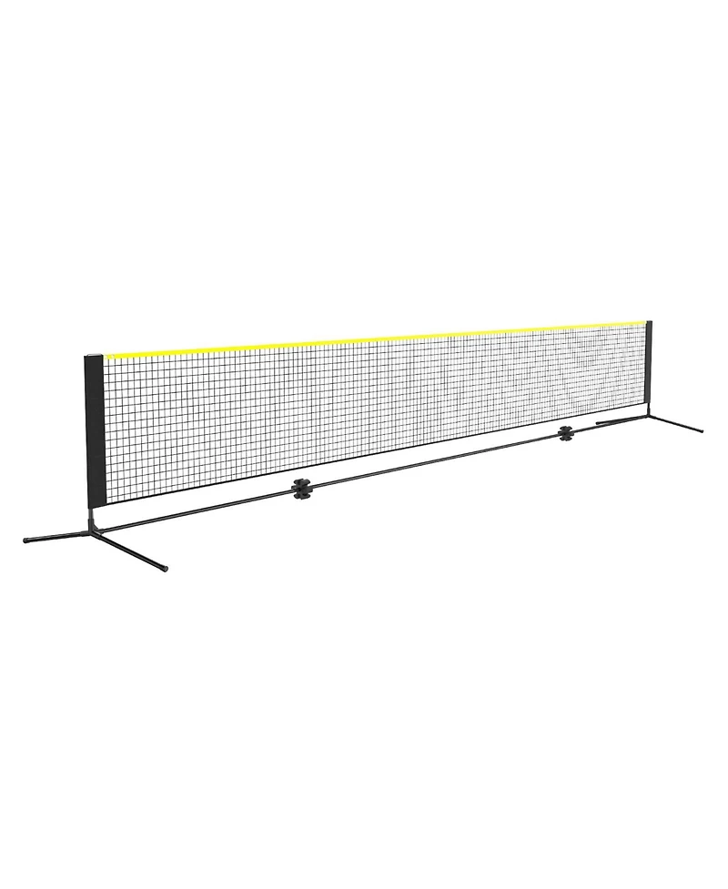 Hongge 20 ft Adjustable Multi-Sport Net Set for Badminton Pickleball and Tennis with Rackets and Shuttlecocks