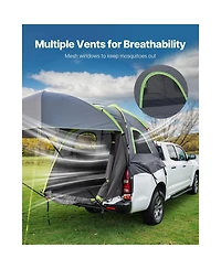Hongge Pickup Truck Bed Tent for 5 to 5.2 Feet Beds with Expandable Awning Rainfly and Storage Bag