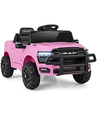 Hongge 12V Kids Ride-On Pickup Truck with Remote Control and Led Lights, 66 lbs, Ages 3-8
