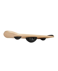 Hongge Adjustable Wobble Balance Board 28 in Wooden Trainer with 3-Level Base for Core Workouts and Standing Desks