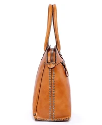Old Trend Women's Genuine Leather Soul Stud Satchel Bag
