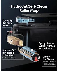 eufy Omni Robot Vacuum Portable Deep Cleaner E28 for Carpet HydroJet System with Roller Mop All-in-One 20000 Pa Suction and official cleaning solution