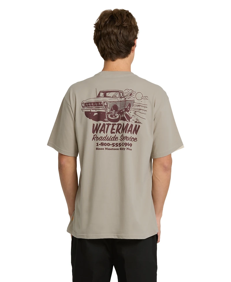 Quiksilver Waterman Men's Regular-Fit Crewneck T-Shirt