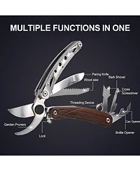 Xdovet Pruning Shears 7 In 1 Garden Multitools Folding Clippers